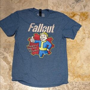 Ripple Junction Heather Blue Graphic Tee